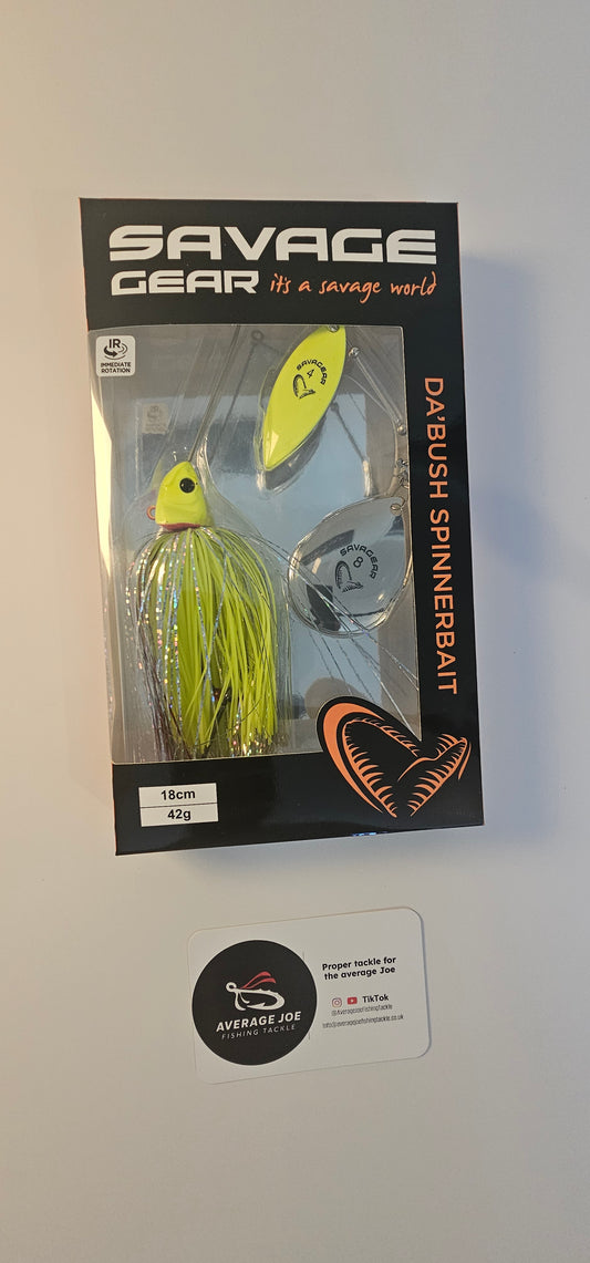 Savage Gear Da'Bush Spinnerbait---
Colour: Yellow Silver Holo 42gm