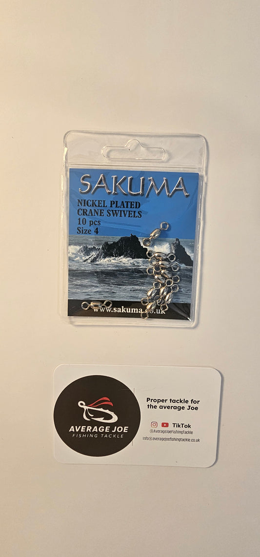 Sakuma Size 4 Crane Swivels- packs of 10