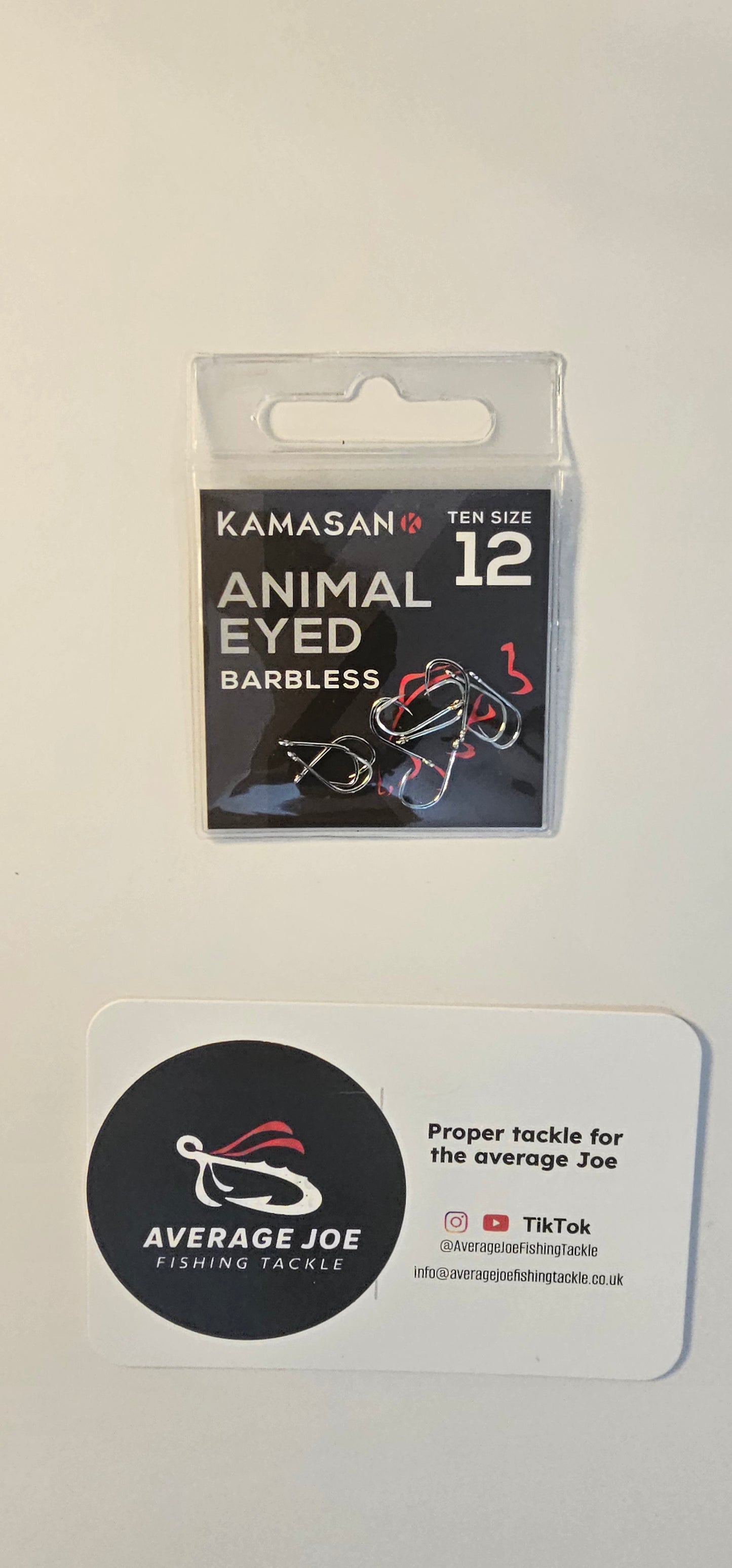Kamasan  size 12 Barbless Animal Eyed Hooks