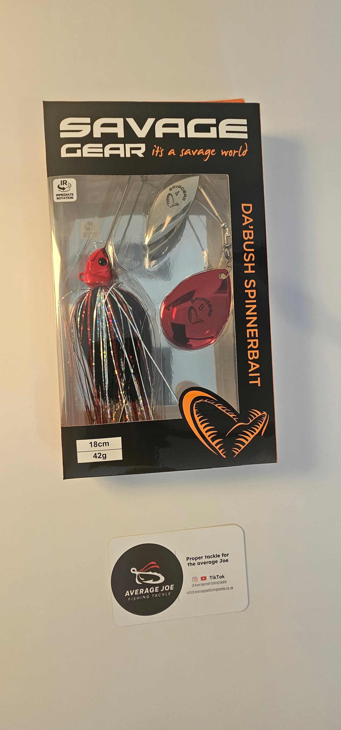 Savage Gear Da'Bush Spinnerbait---
Colour: Red Silver Flash 42gm