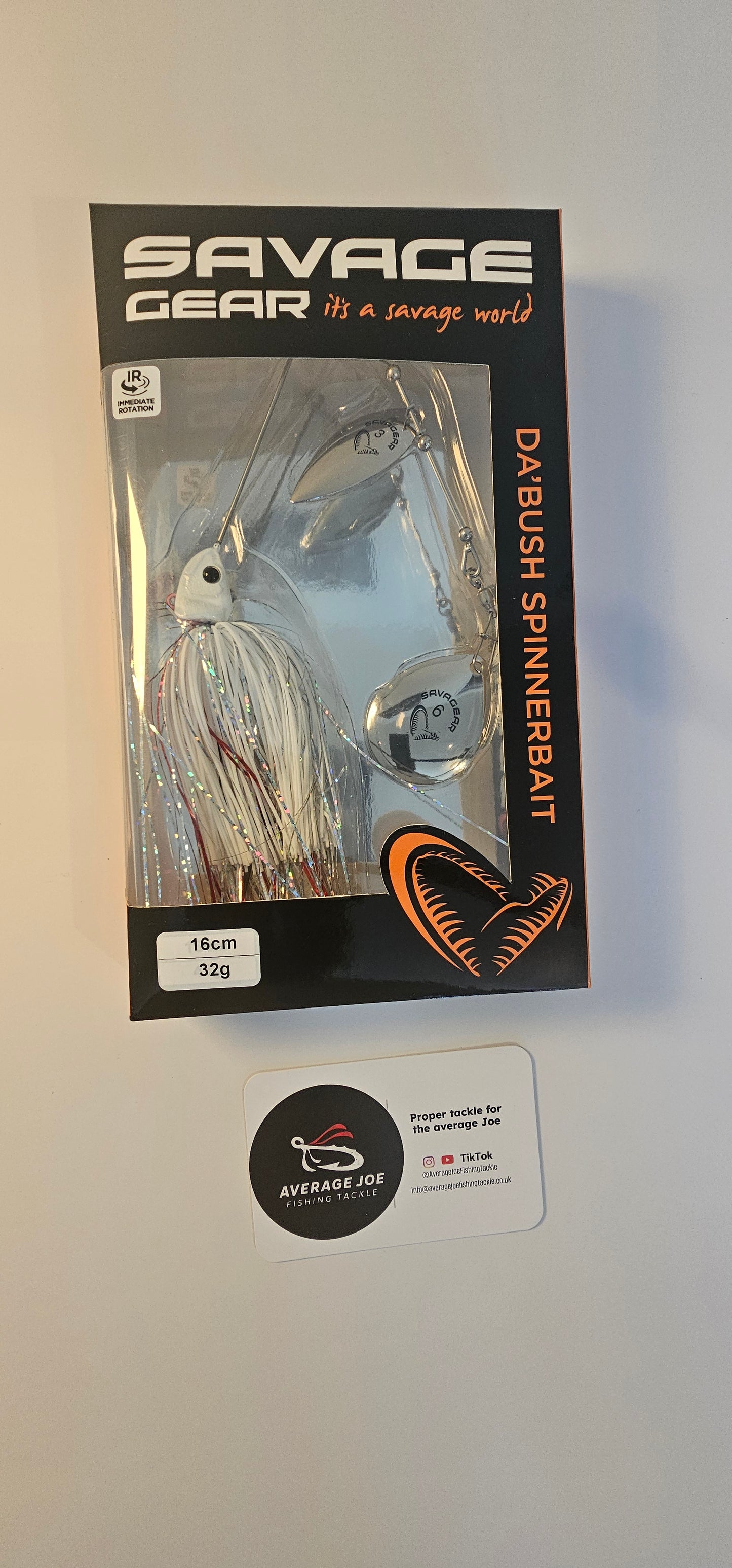Savage Gear Da'Bush Spinnerbait---
Colour: White Silver Holo 32gm
