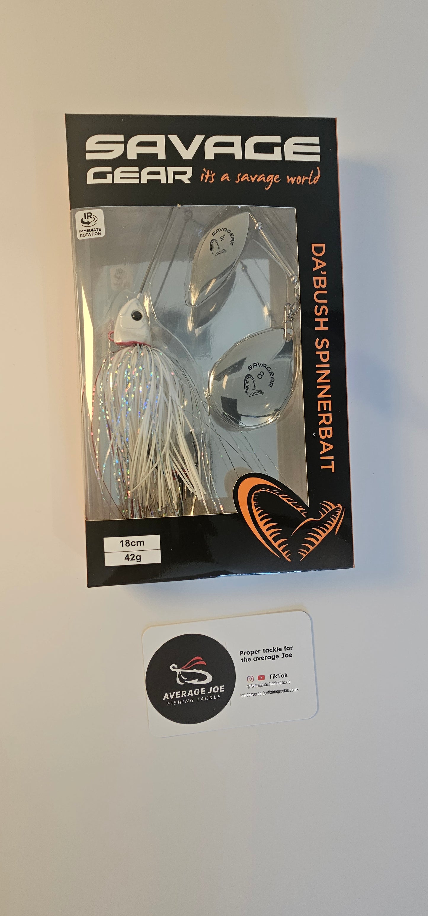Savage Gear Da'Bush Spinnerbait---
Colour: white silver holo flame 42gm